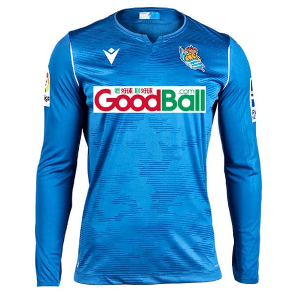 Trikot Real Sociedad Auswarts ML Torwart 2019-20 Blau Fussballtrikots Günstig